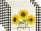 Buffalo Plaid Sunflower Sunshine Vase Summer Placemats Set of 4, 12x18 Inch Spring Table Mats for Party Kitchen Dining Decoration
